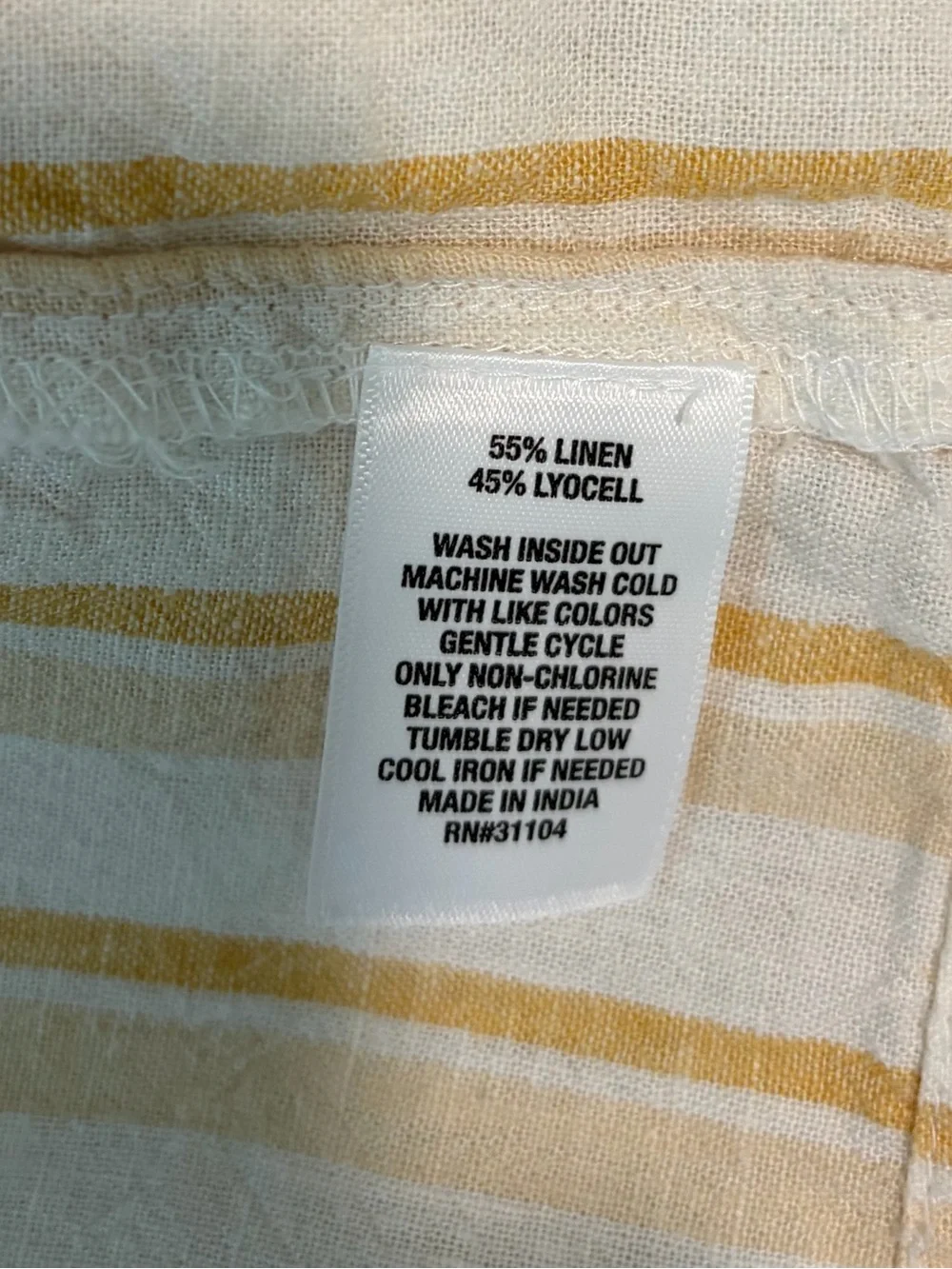 Wonderly Yellow & White Striped Button-Front Dress